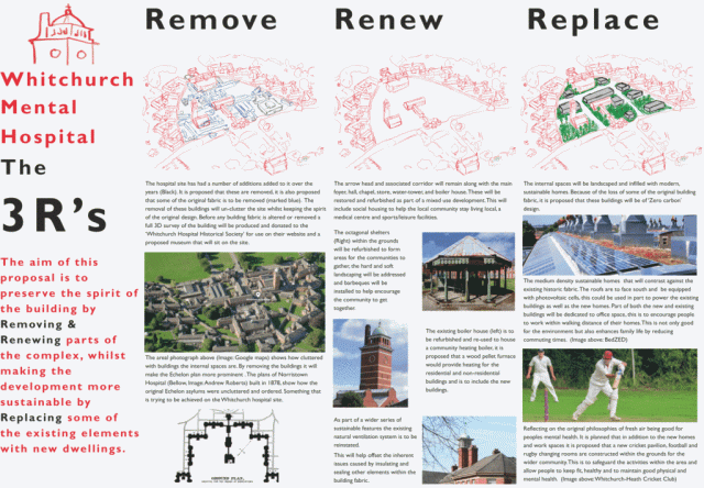 Whitchurch Hospital The 3Rs. Remove, Renew, Replace