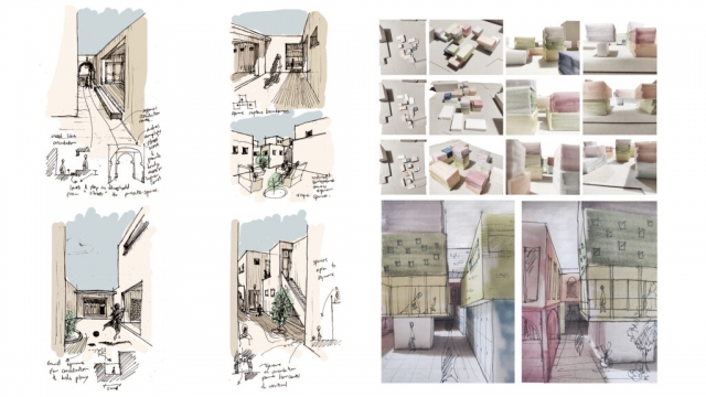 Through precedent study of Urko Sanchez's SOS village - Djibouti, Space relations parallel to street scape is explored