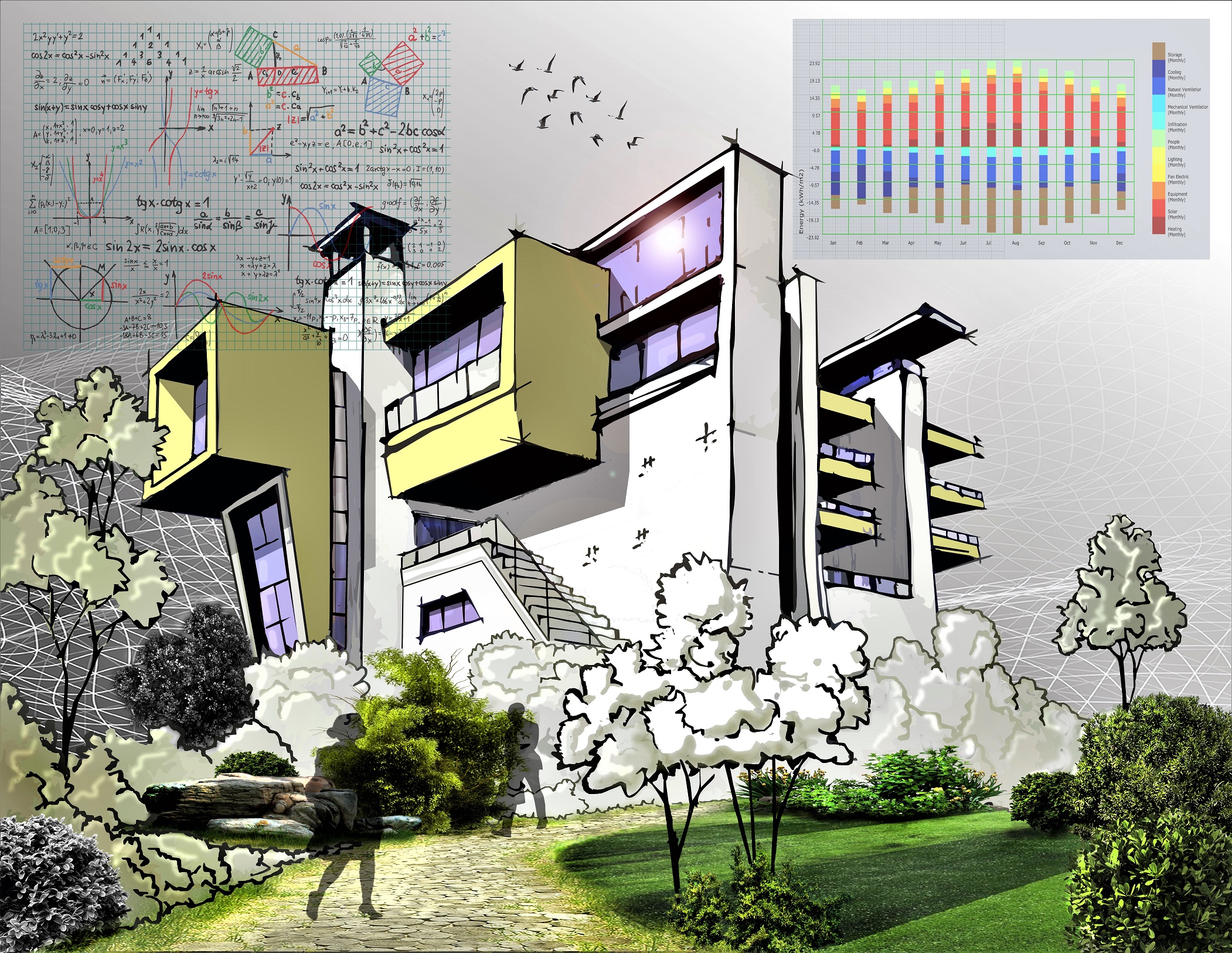 Complementing the built environment with the natural environment