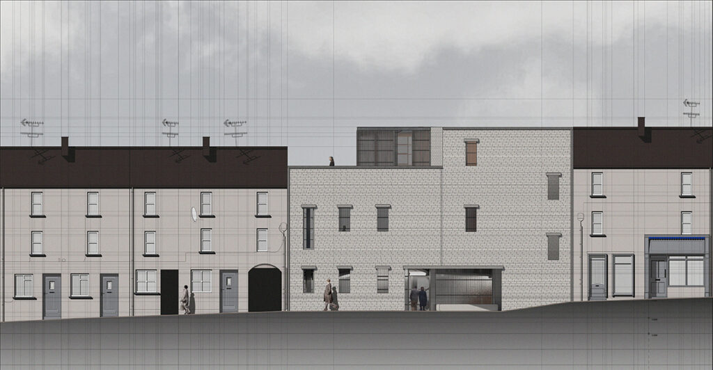Front Street Elevation of the Clones Centre for Alternative Heritage 